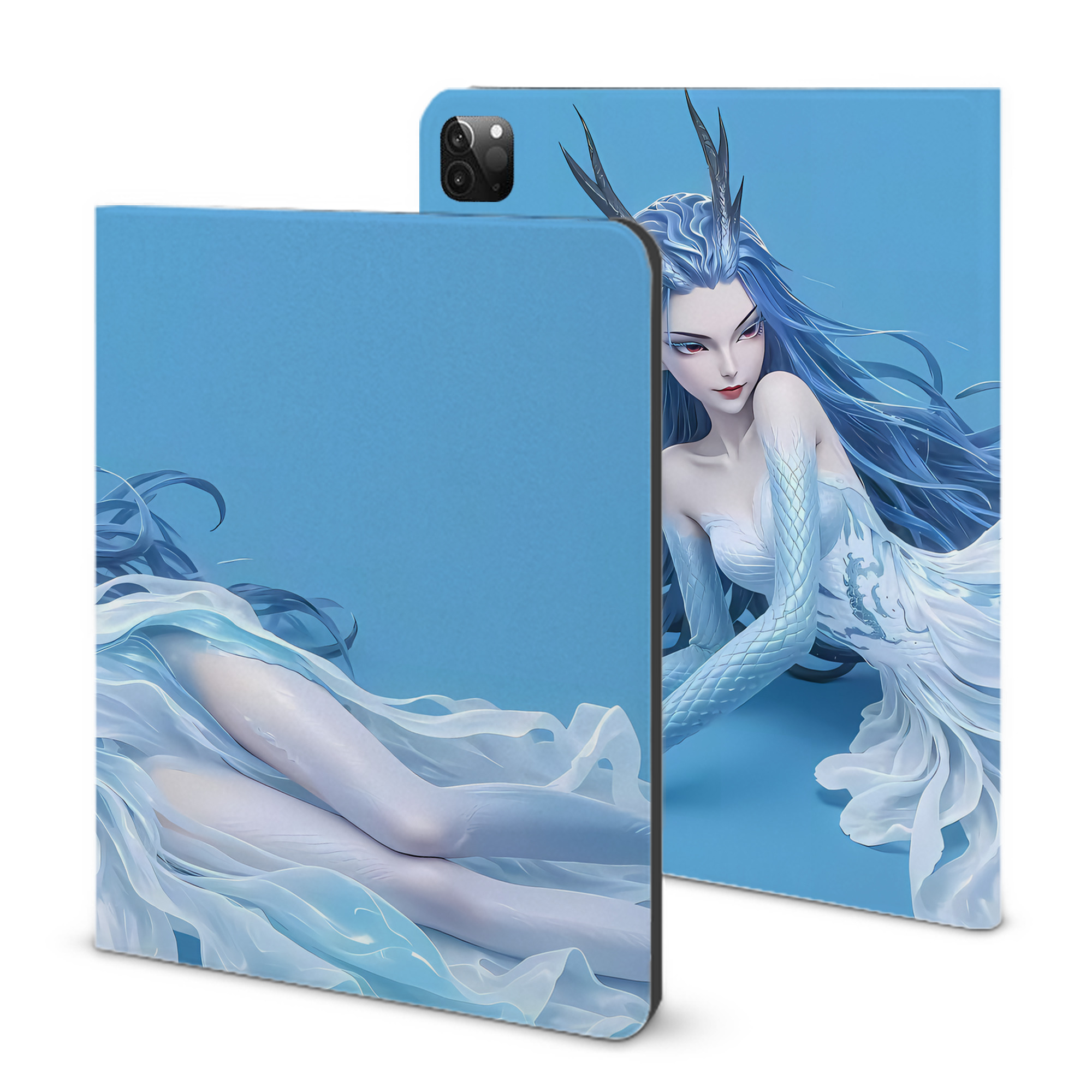 （画像用） Ne Zha 2 ナタ 魔童の大暴れ IPadケース ペンホルダー付き ブックスタイルデザイン